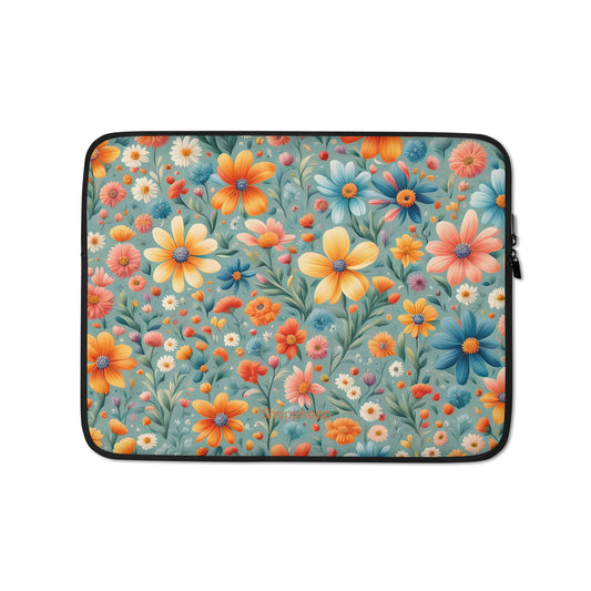 Mixed Flower Laptop-Tasche