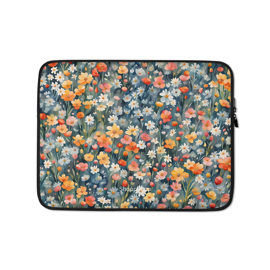 Wildblumen Laptop-Tasche