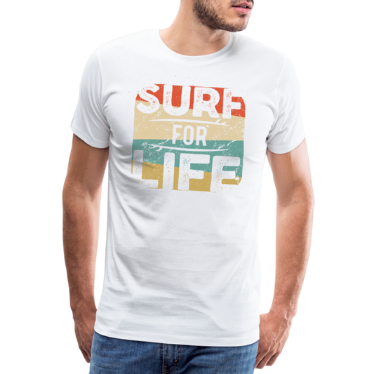 Surf for Life Männer Premium T-Shirt - weiß