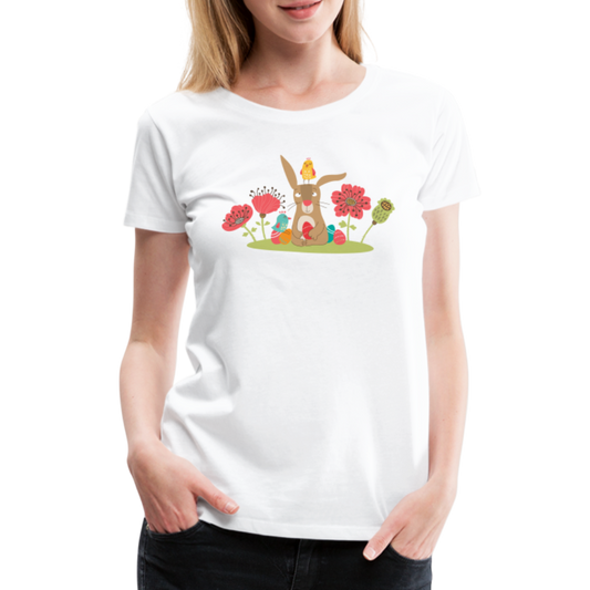 OsterHasi Frauen Premium T-Shirt - weiß