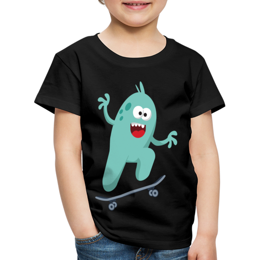 Monster Kinder Premium T-Shirt - Schwarz