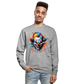 Unisex Pullover - Horror Clown - Weißgrau meliert