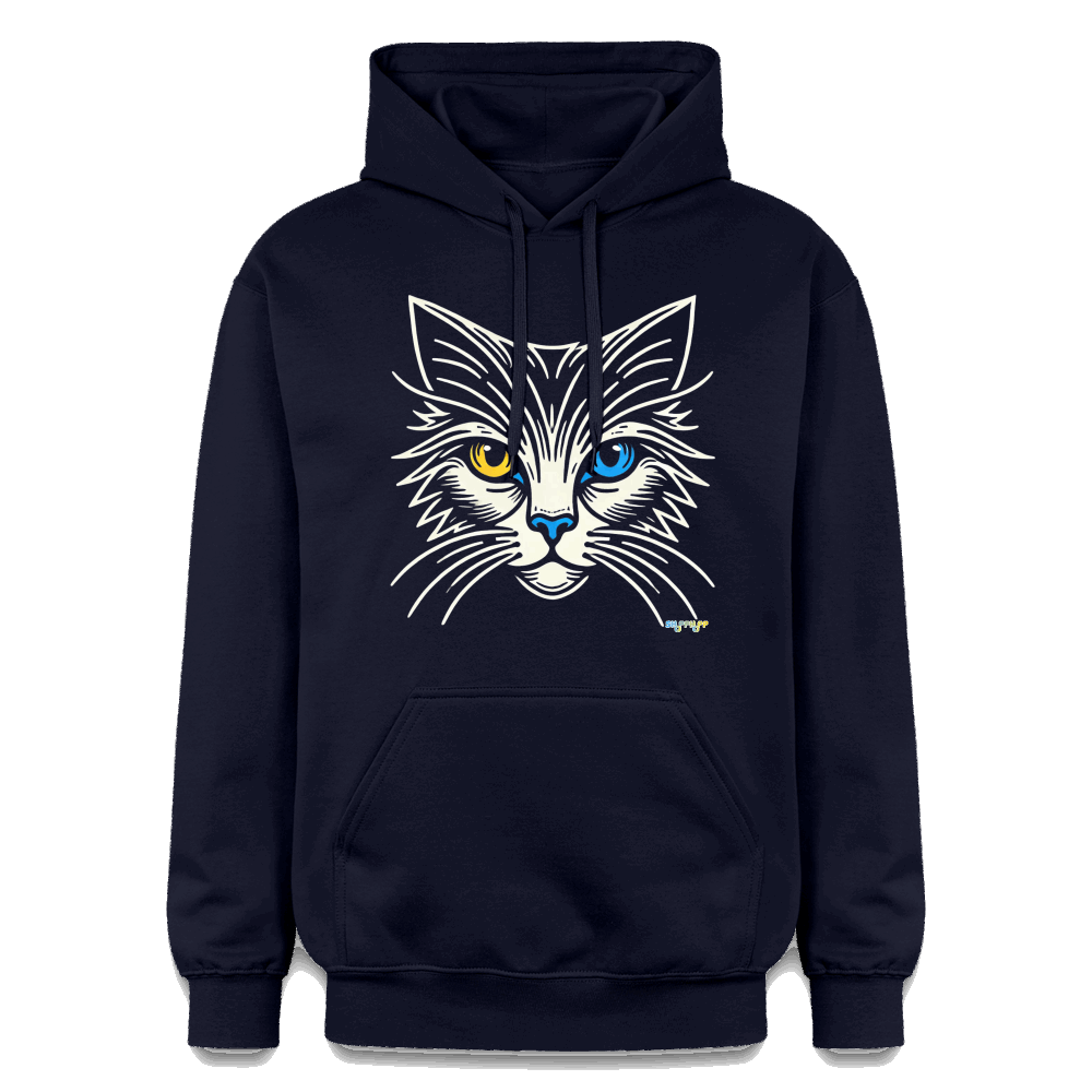 Gildan Unisex Softstyle® Midweight Hoodie -  Cat - Navy