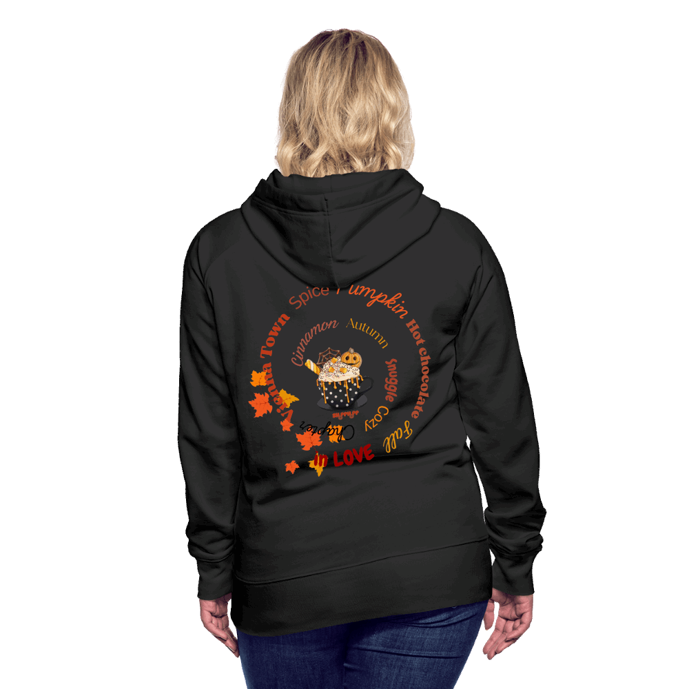 Frauen Premium Hoodie - Fall in Love - Schwarz