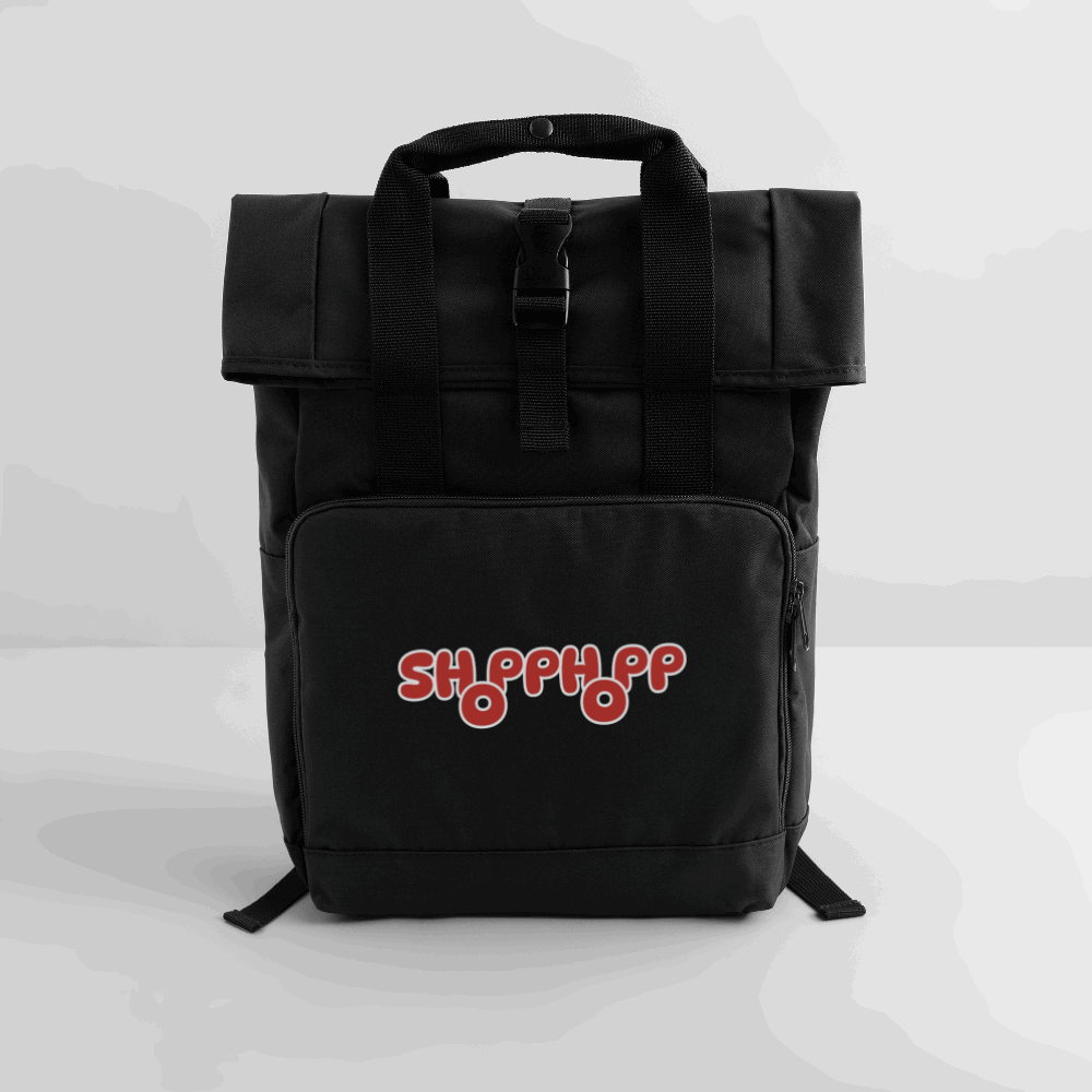 Rolltop Rucksack - Schwarz