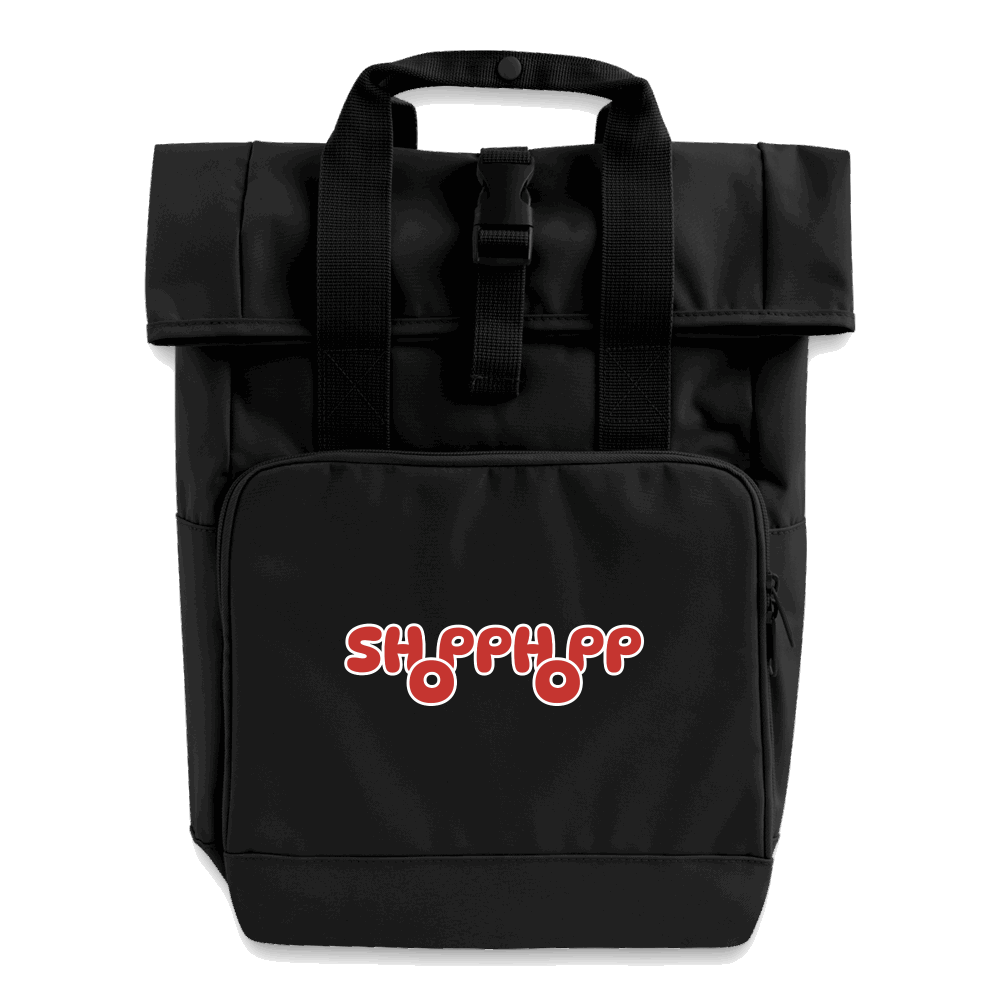 Rolltop Rucksack - Schwarz