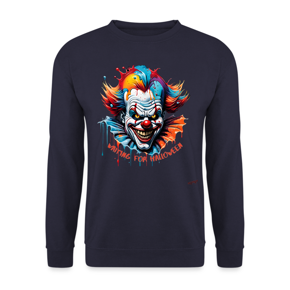 Unisex Pullover - Horror Clown - Navy