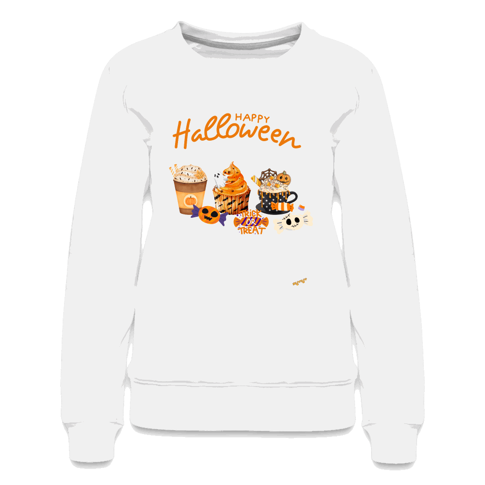 Frauen Pullover - Happy Halloween - Weiß