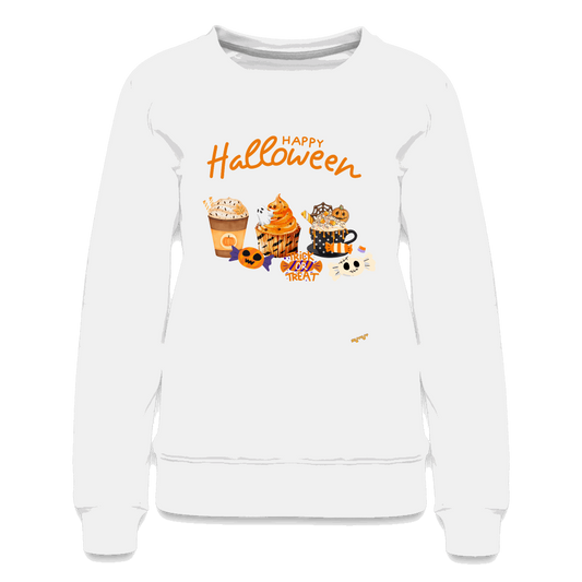 Frauen Pullover - Happy Halloween - Weiß