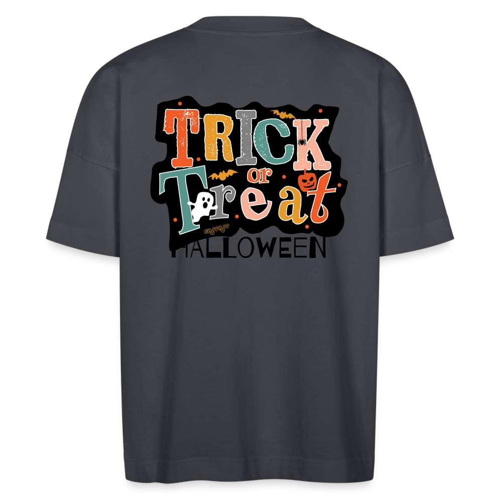 Unisex Oversize Bio-T-Shirt - Halloween Trick - Indigoblau