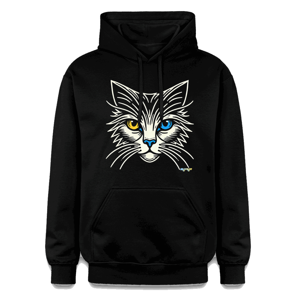 Gildan Unisex Softstyle® Midweight Hoodie -  Cat - Schwarz