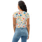 Wiesenblumen Bauchfreies Crop-Top