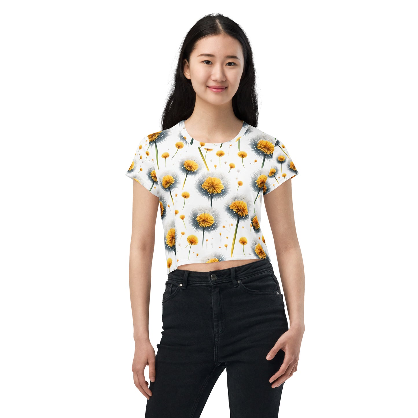 Pusteblume Bauchfreies Crop-Top