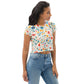 Wiesenblumen Bauchfreies Crop-Top