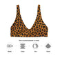 Bikini-Oberteil mit Leo Print