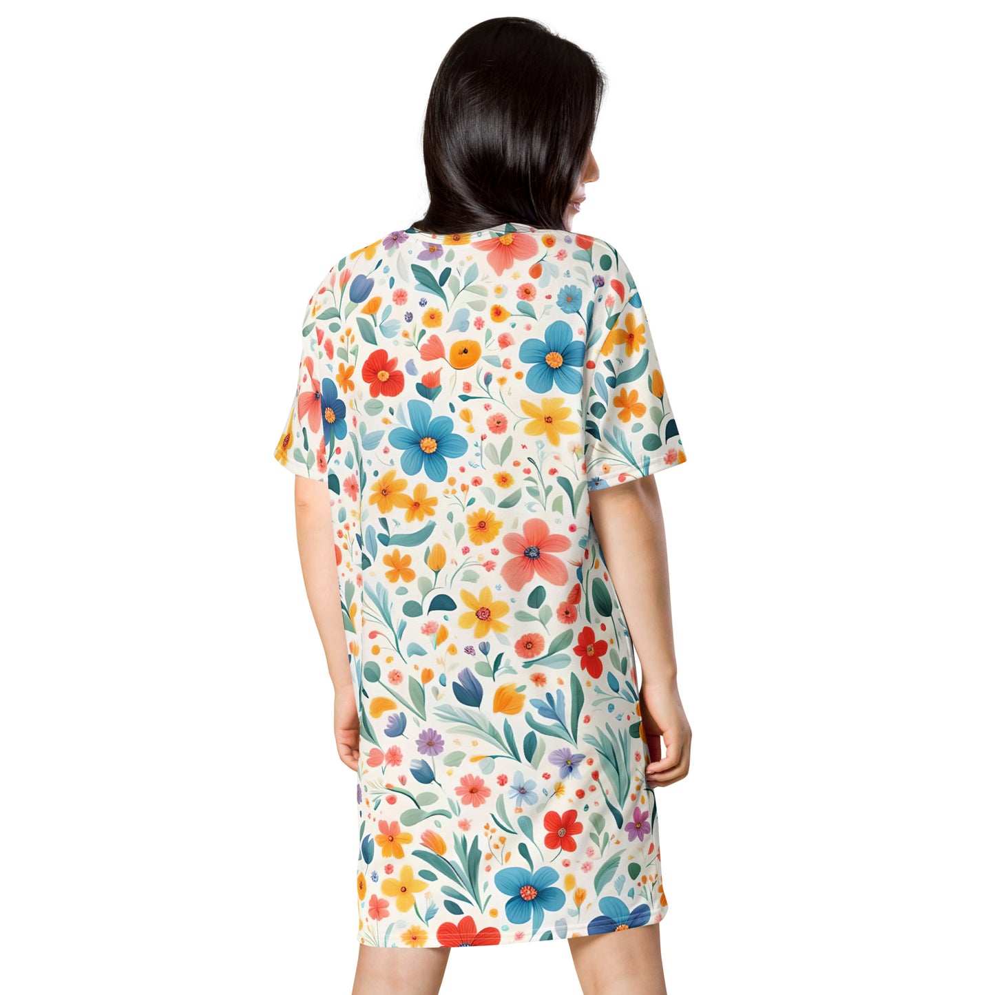 Wiesenblumen T-Shirt-Kleid