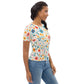 T-Shirt Damen mit Wiesenblumen Muster