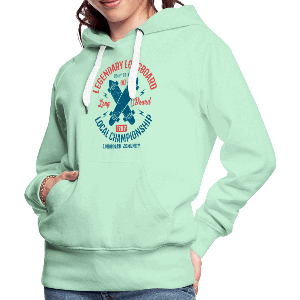 Legendary Skater Premium Hoodie - helles Mintgrün