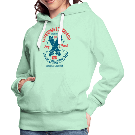 Legendary Skater Premium Hoodie - helles Mintgrün