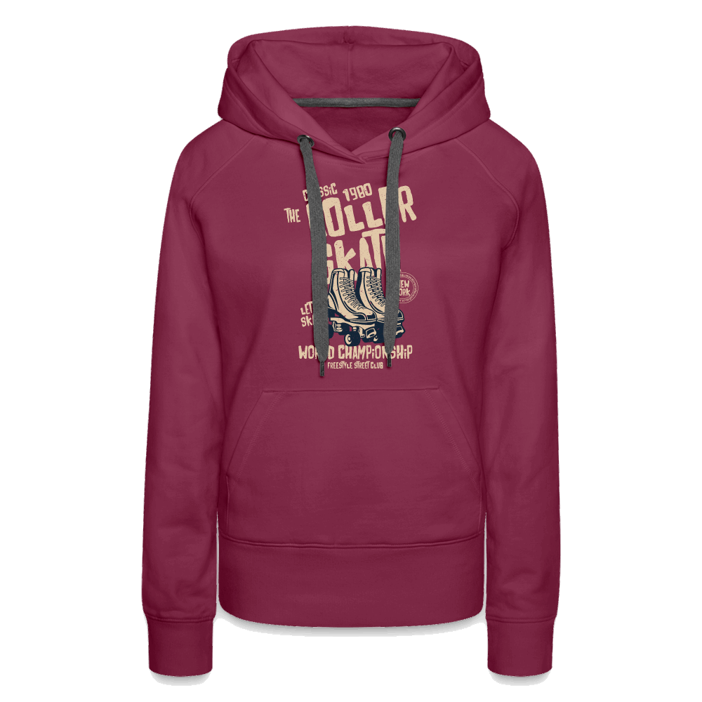 Roller Skate Premium Hoodie - Bordeaux