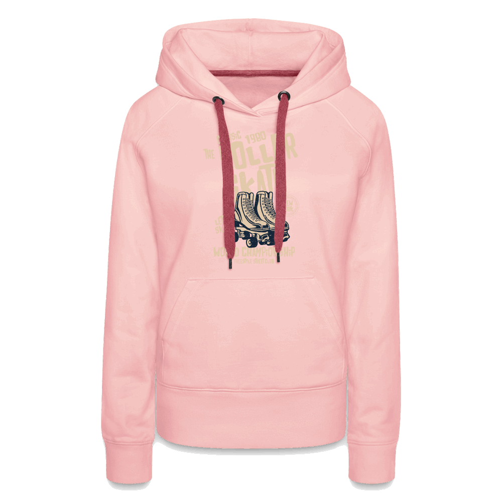 Roller Skate Premium Hoodie - Kristallrosa