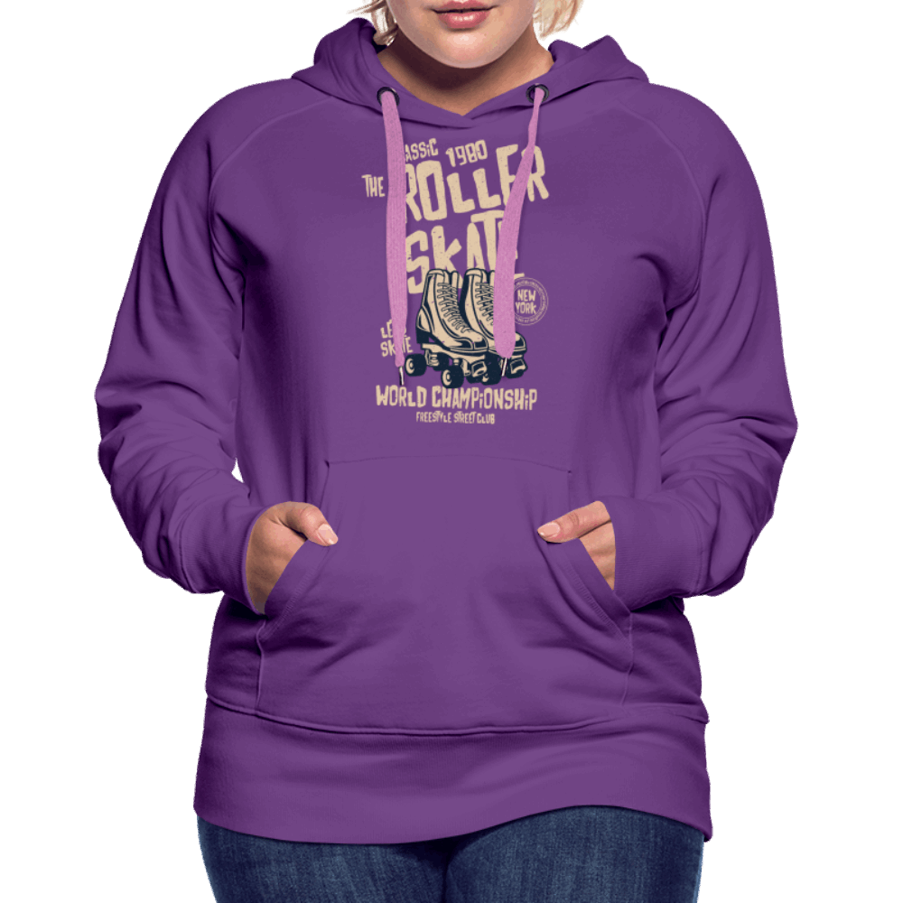 Roller Skate Premium Hoodie - Purple