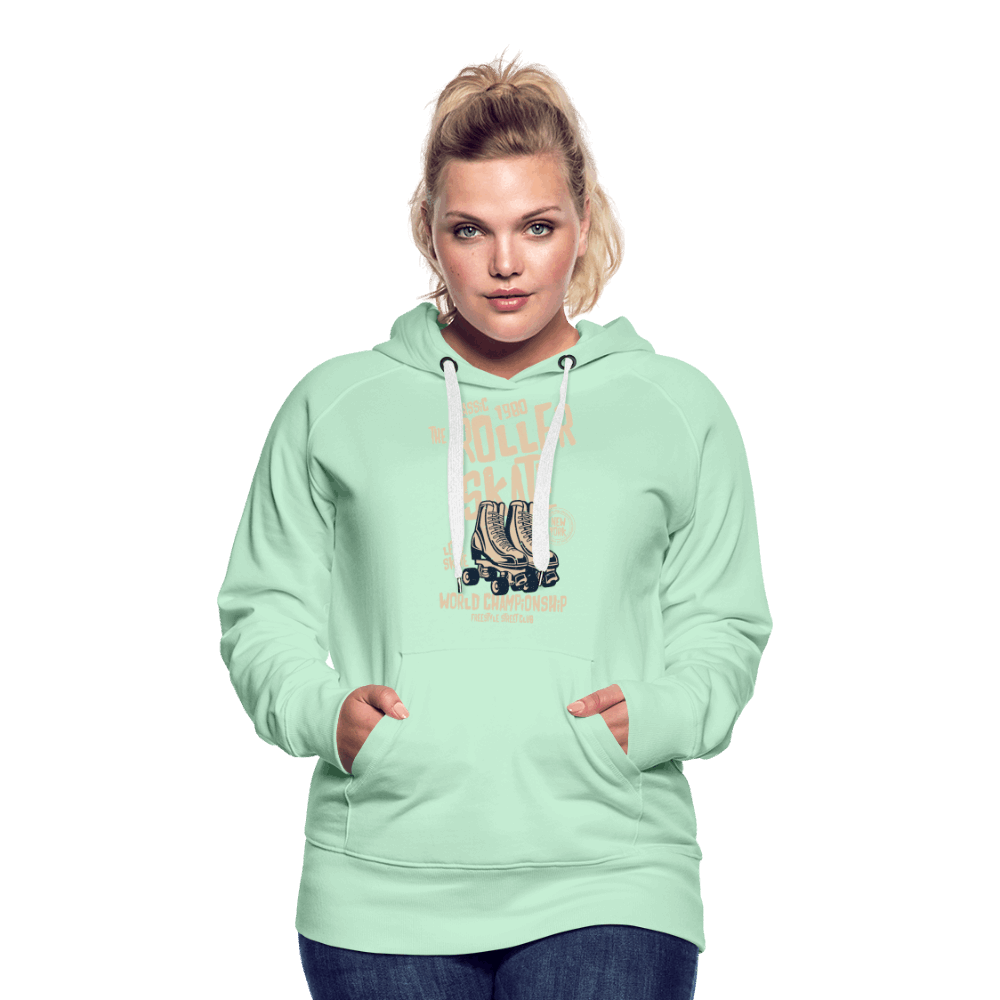 Roller Skate Premium Hoodie - helles Mintgrün