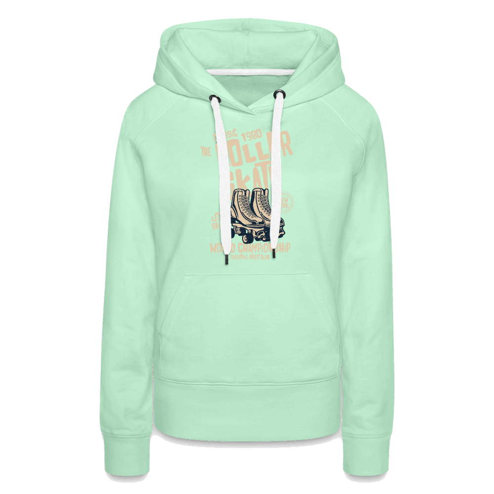 Roller Skate Premium Hoodie - helles Mintgrün