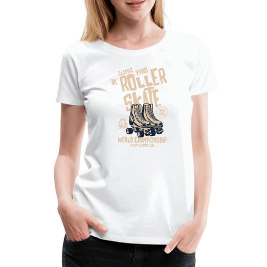 Roller Skate Premium T-Shirt - weiß