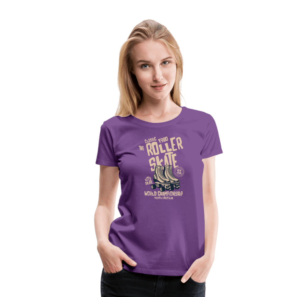 Roller Skate Premium T-Shirt - Lila