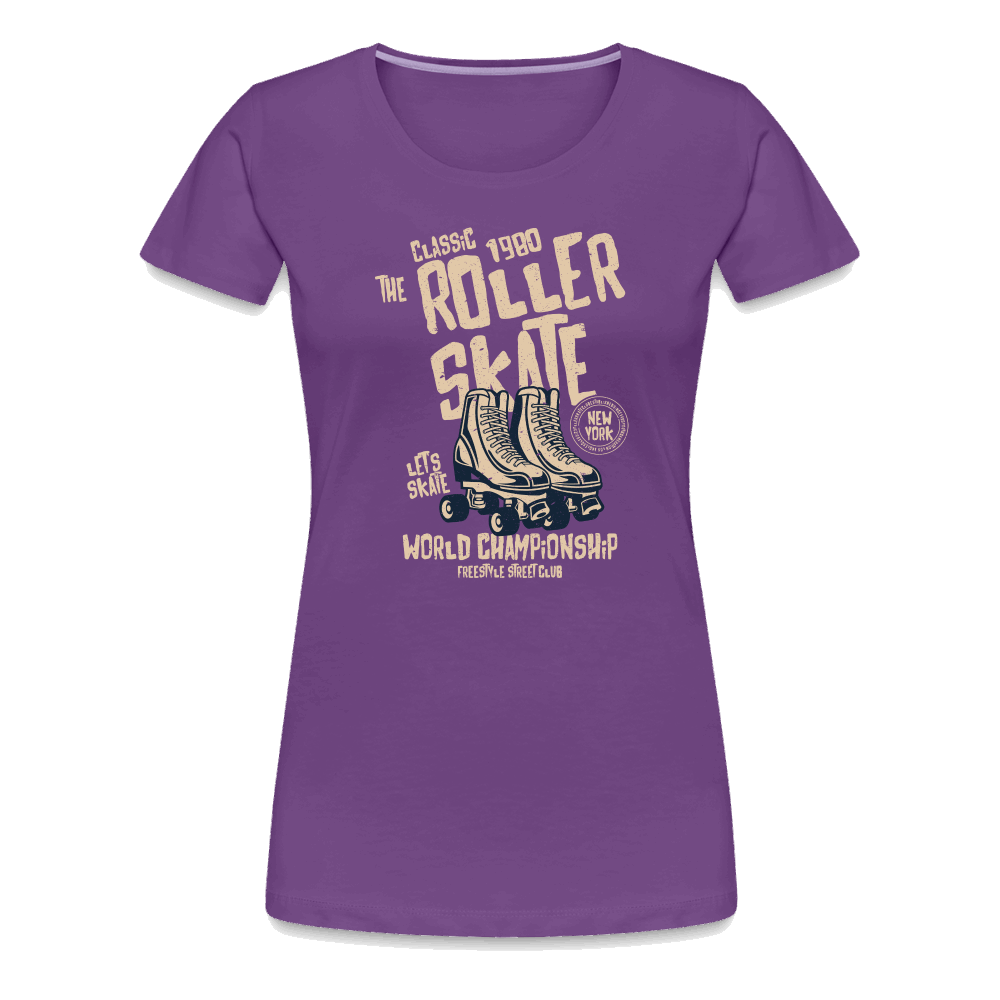 Roller Skate Premium T-Shirt - Lila