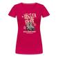 Roller Skate Premium T-Shirt - dunkles Pink