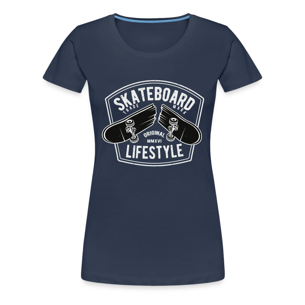 Skateboard Premium T-Shirt - Navy