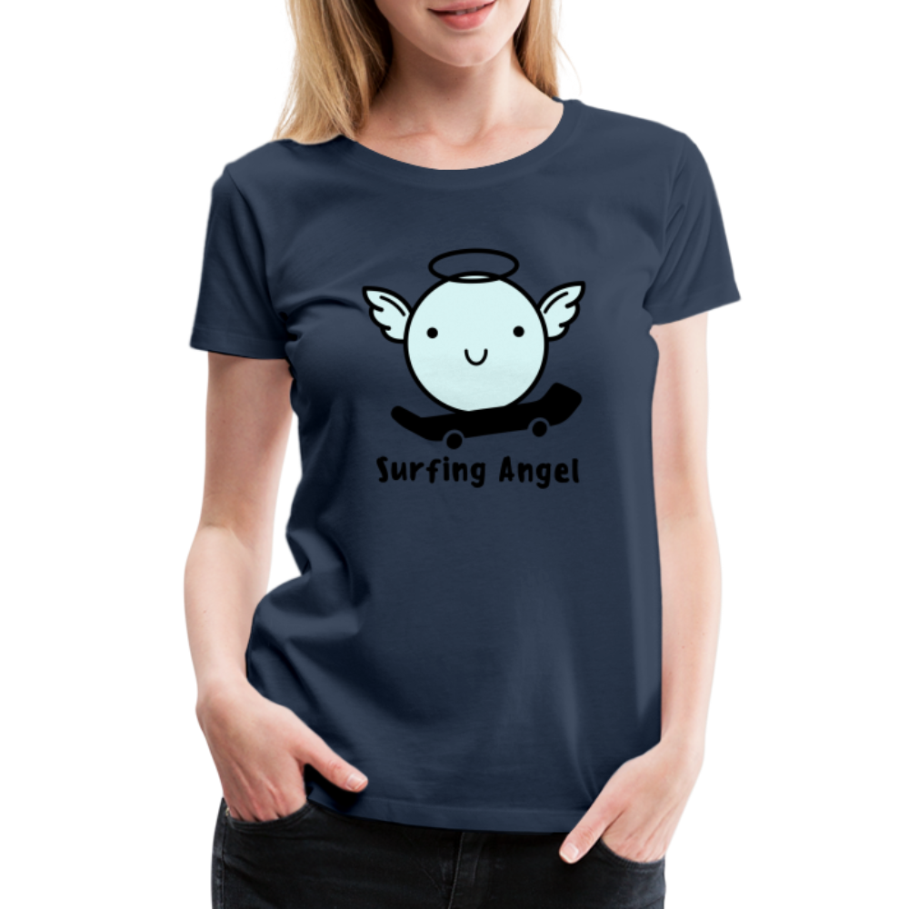 Surfing Angel Premium T-Shirt - Navy