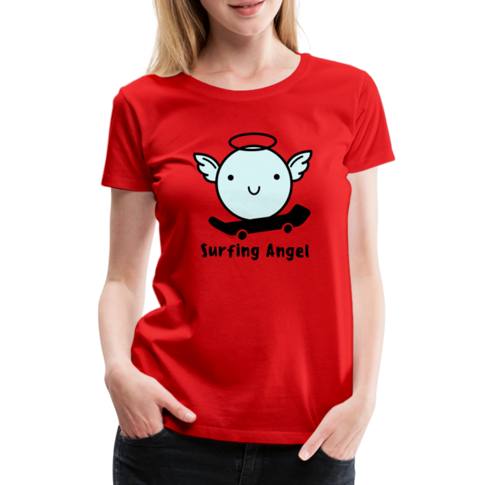 Surfing Angel Premium T-Shirt - Rot