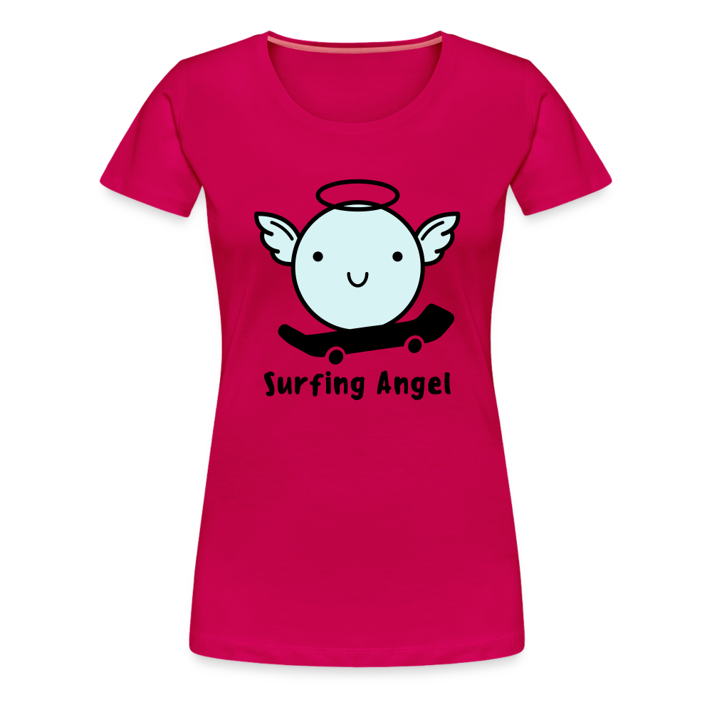 Surfing Angel Premium T-Shirt - dunkles Pink