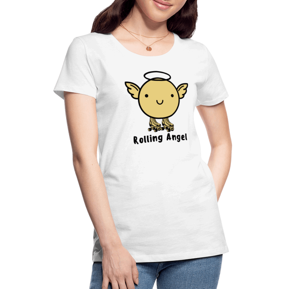 Rolling Angel Premium T-Shirt - weiß