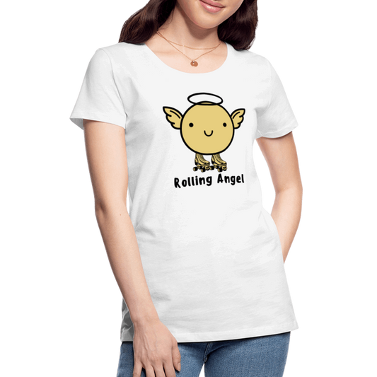 Rolling Angel Premium T-Shirt - weiß