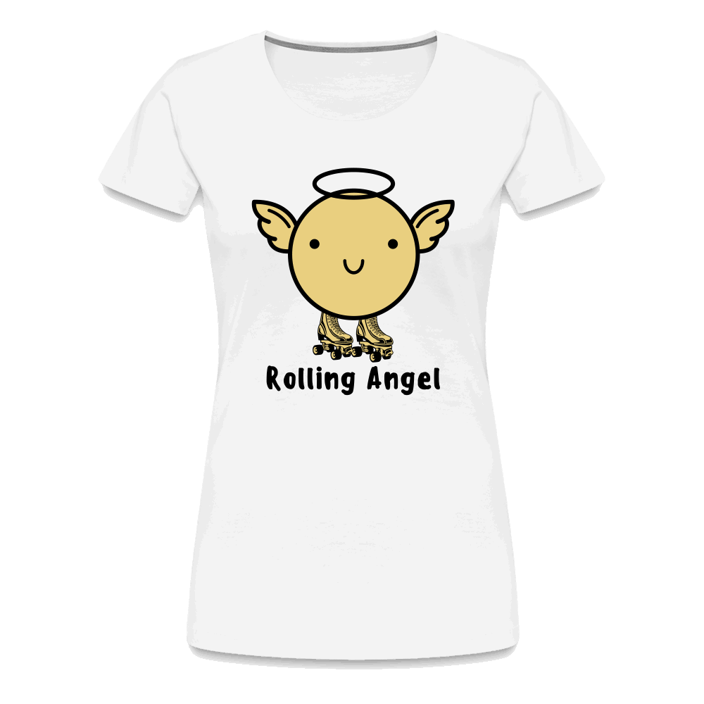 Rolling Angel Premium T-Shirt - weiß