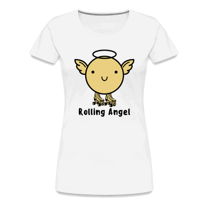 Rolling Angel Premium T-Shirt - weiß