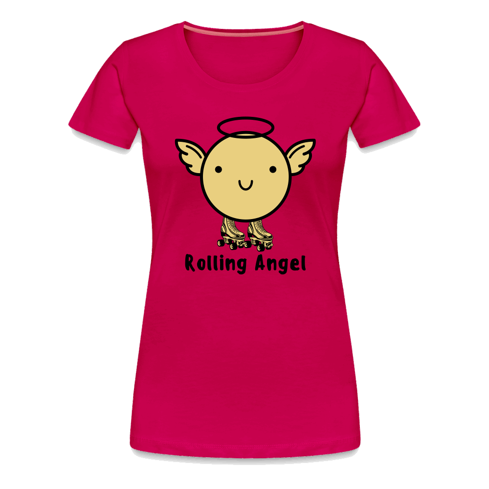 Rolling Angel Premium T-Shirt - dunkles Pink