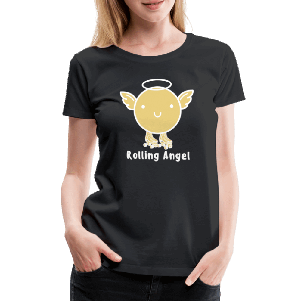 Dark Rolling Angel Premium T-Shirt - Schwarz