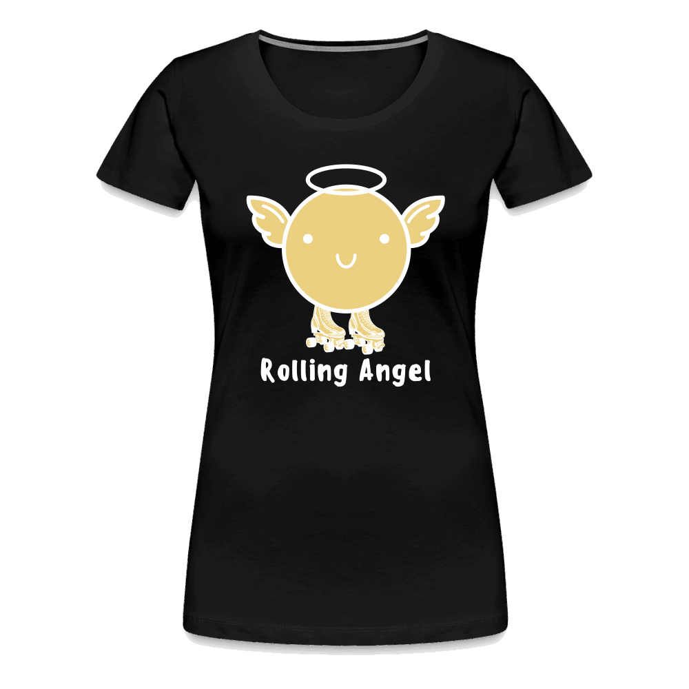 Dark Rolling Angel Premium T-Shirt - Schwarz