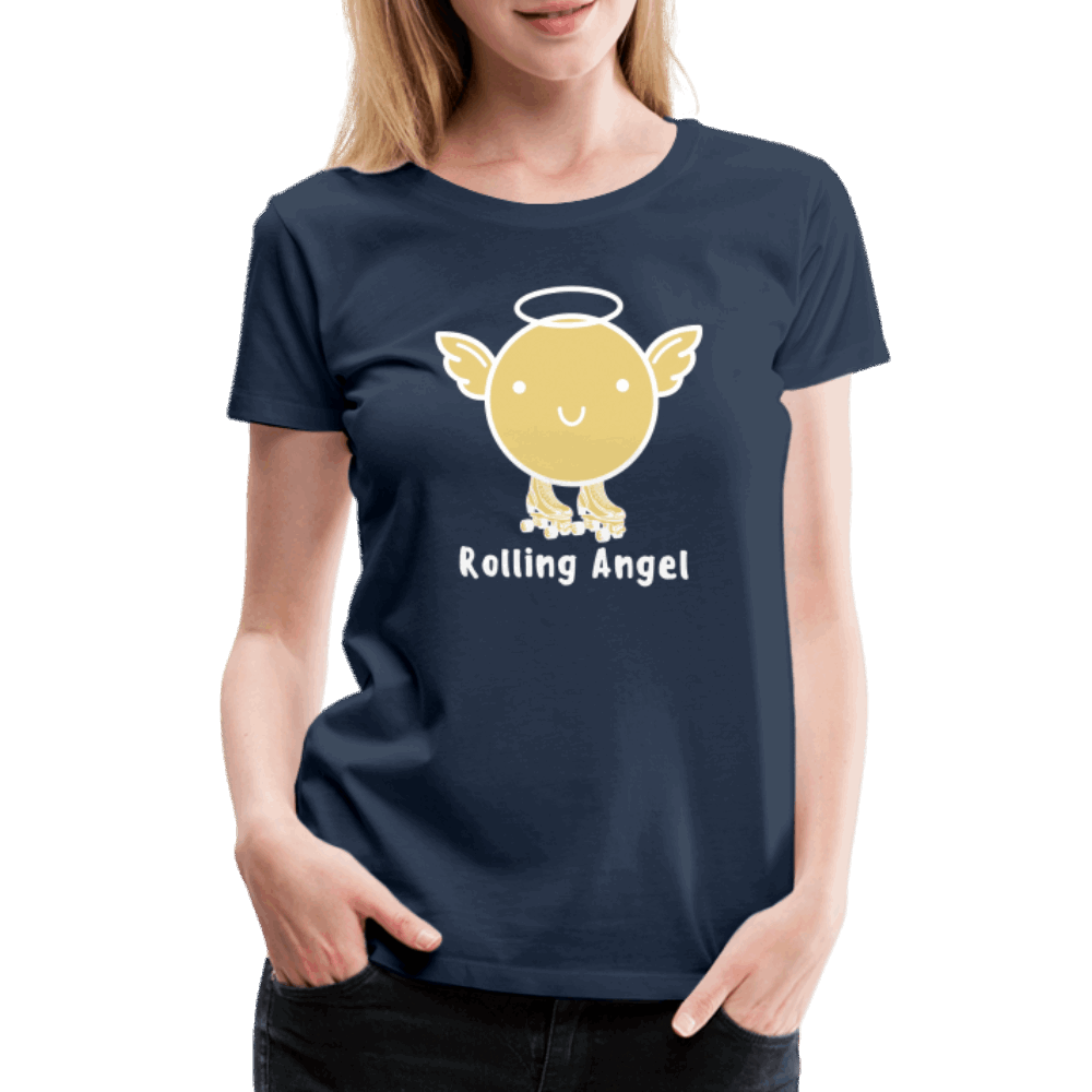 Dark Rolling Angel Premium T-Shirt - Navy