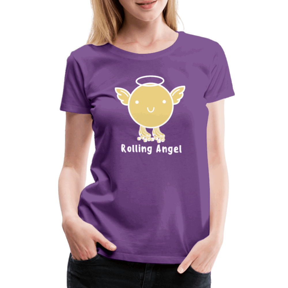 Dark Rolling Angel Premium T-Shirt - Lila