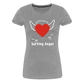 Dark Surfing Angel Premium T-Shirt - Grau meliert