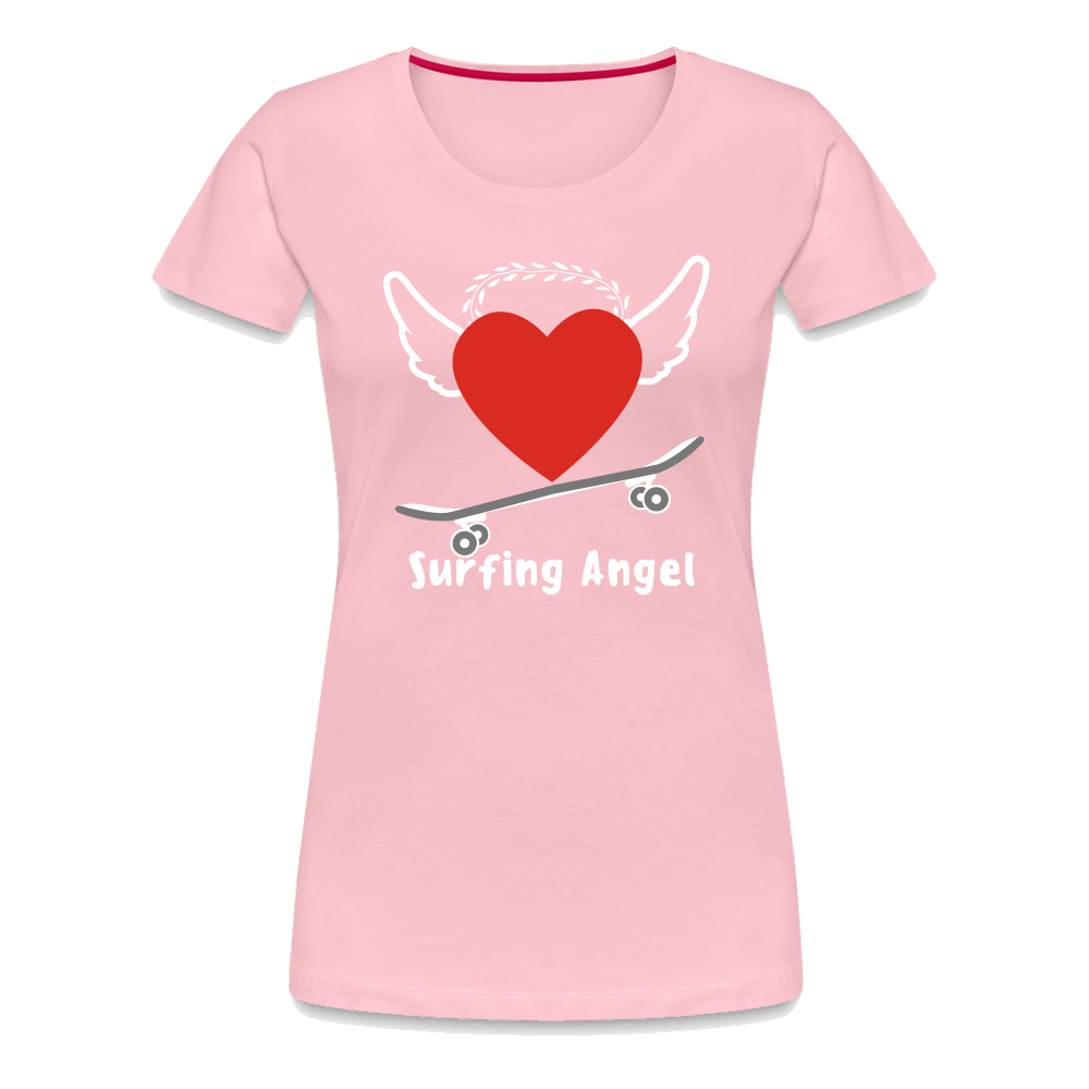 Dark Surfing Angel Premium T-Shirt - Hellrosa