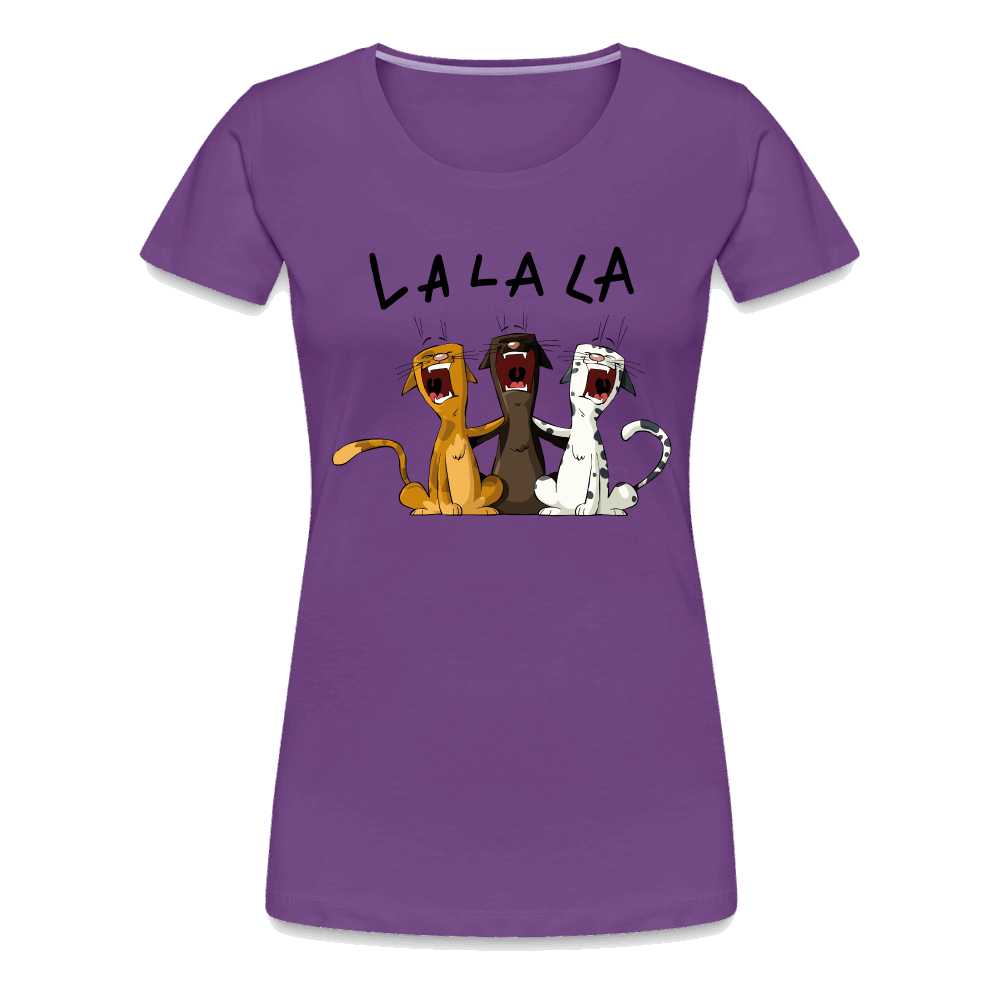 Lalala Premium T-Shirt - Lila