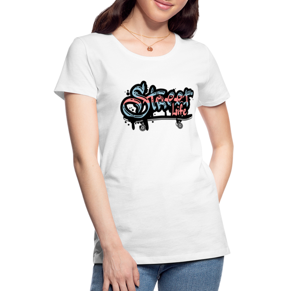 Street Life Premium T-Shirt - weiß