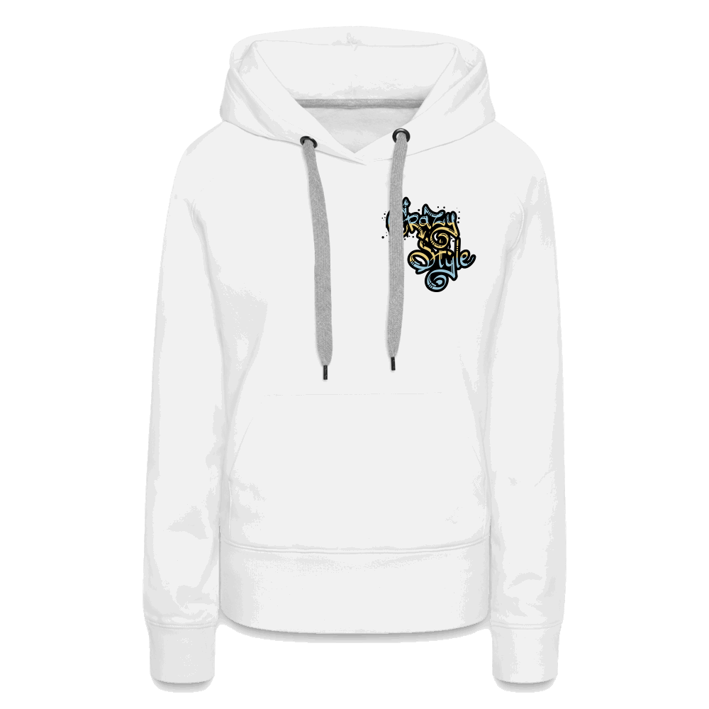 Crazy Style Premium Hoodie - weiß